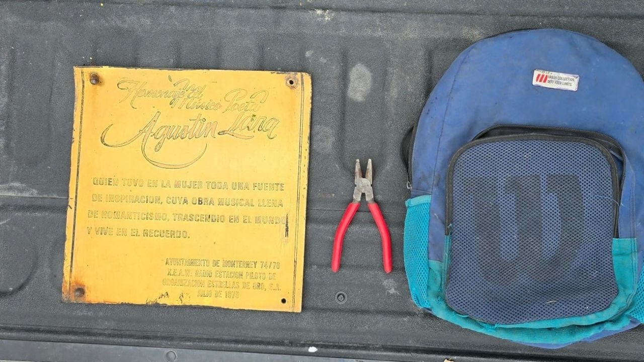 Mann wegen versuchten Diebstahls einer Gedenktafel vom Agustín-Lara-Denkmal in Monterrey festgenommen