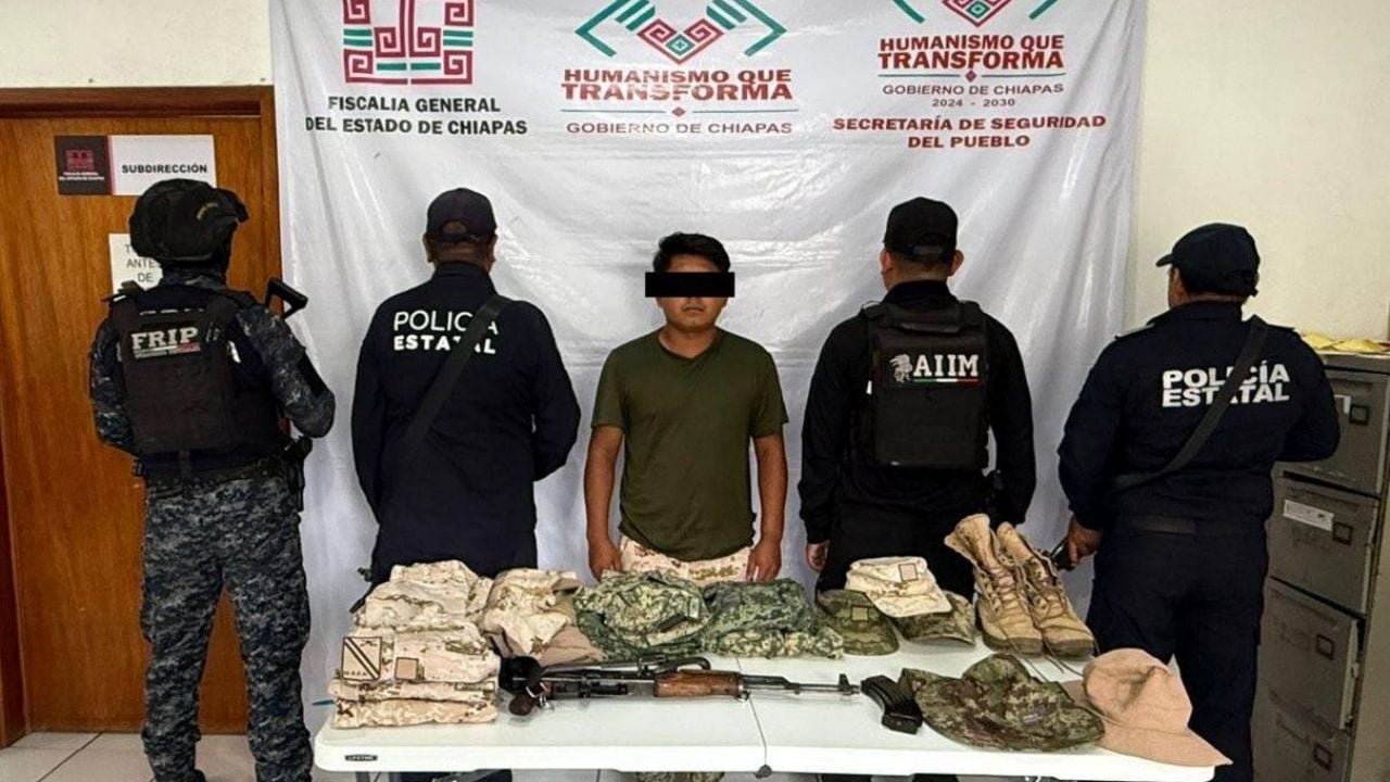 Detienen a uno de los presuntos responsables de emboscar y calcinar a cinco policías en Chiapas