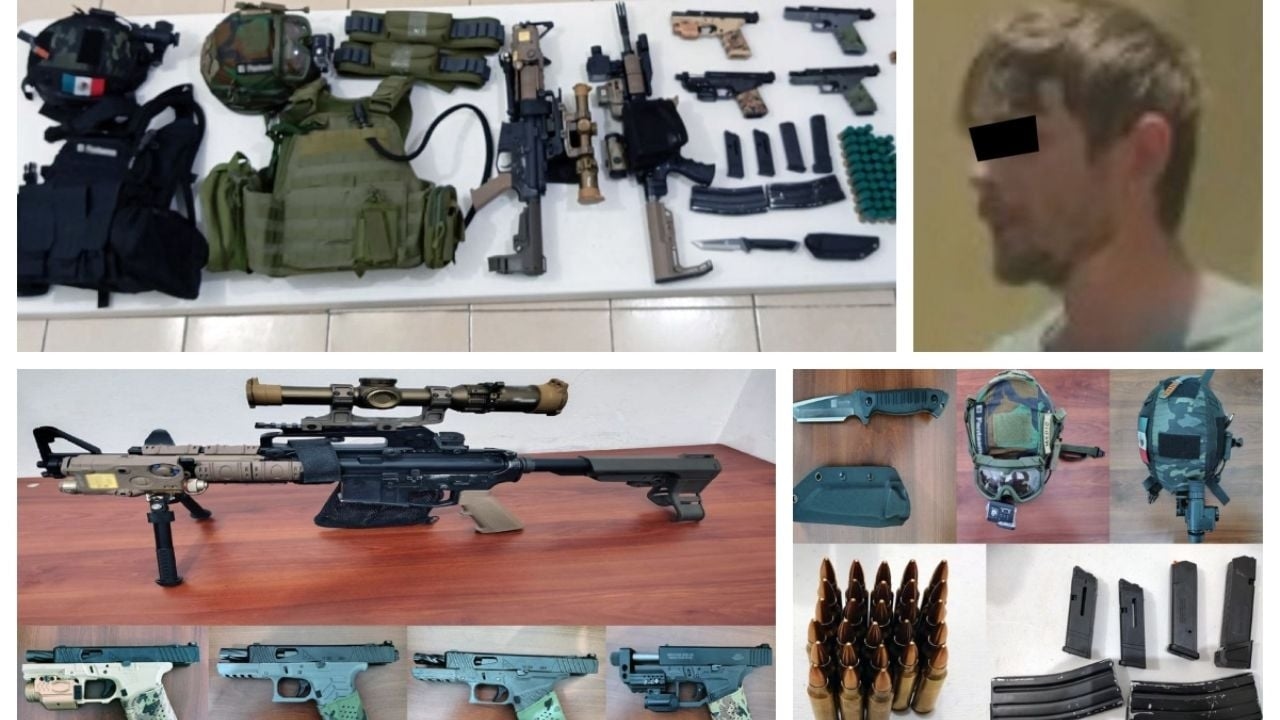 Detienen a estadunidense con armas largas y credencial de la CIA en Edomex