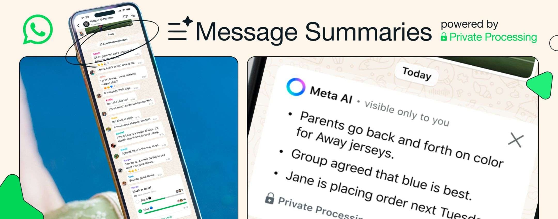 WhatsApp resume mensagens com IA, mas lê todos os chats
