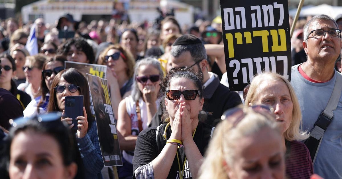 Thousands in Tel Aviv Square for Release of Gaza Hostages