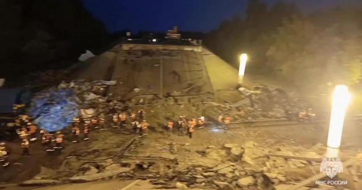 Imagem impressionante de drone do acidente de trem após bomba ucraniana em Bryansk
