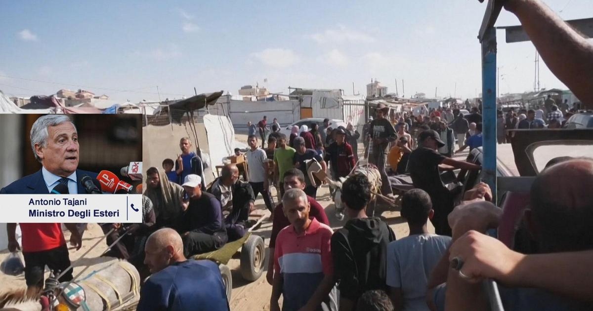 Ministro Tajani: "Tres aviones transportarán a niños palestinos necesitados de atención"