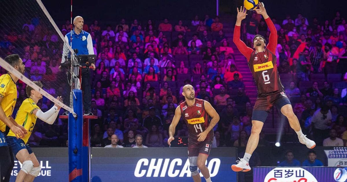 Vôlei italiano perde para o Brasil no tie-break