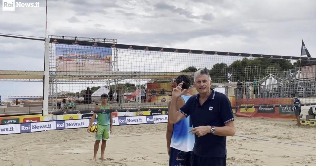 Cours de beach-volley avec Andrea Lucchetta : la ligne de tir