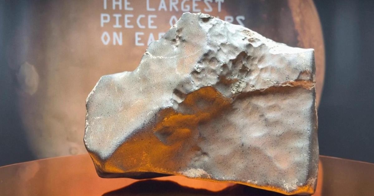 El meteorito marciano más grande se vende en subasta por casi 5,3 millones de dólares