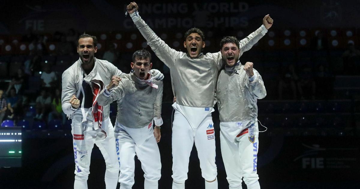 Schermen: Italië wint wereldkampioen sabel voor mannen in teamcompetitie