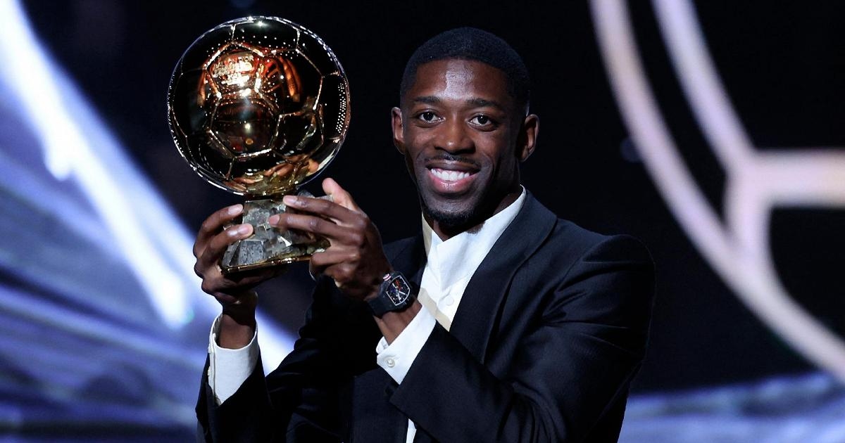 Ballon d'Or: Ousmane Dembélé is de beste speler ter wereld.