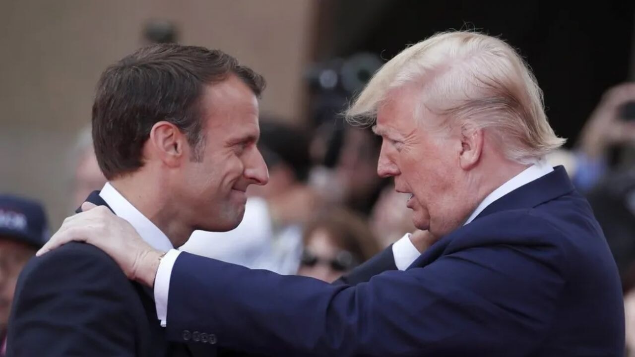 Macron: Administracja USA (Trump) zmieniła zdanie