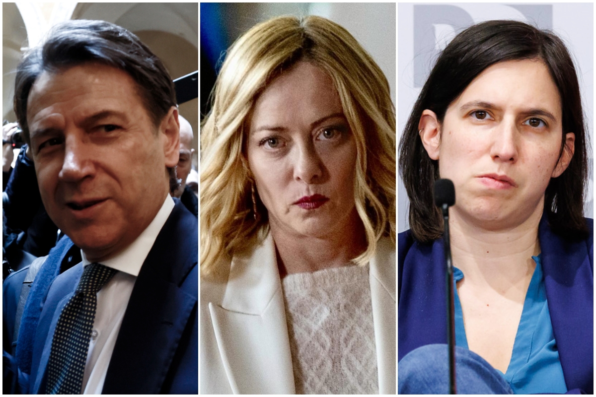 Encuestas electorales: El efecto Génova también crece para el PD de Schlein y el M5S