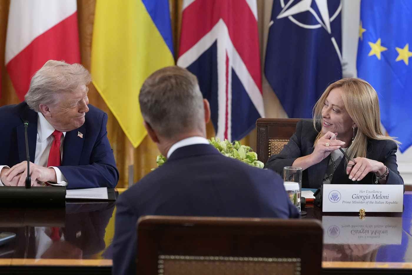 Meloni balances between Trump and Europe, balancing the Prime Minister's Ukraine stance and refusing to break "Western unity."