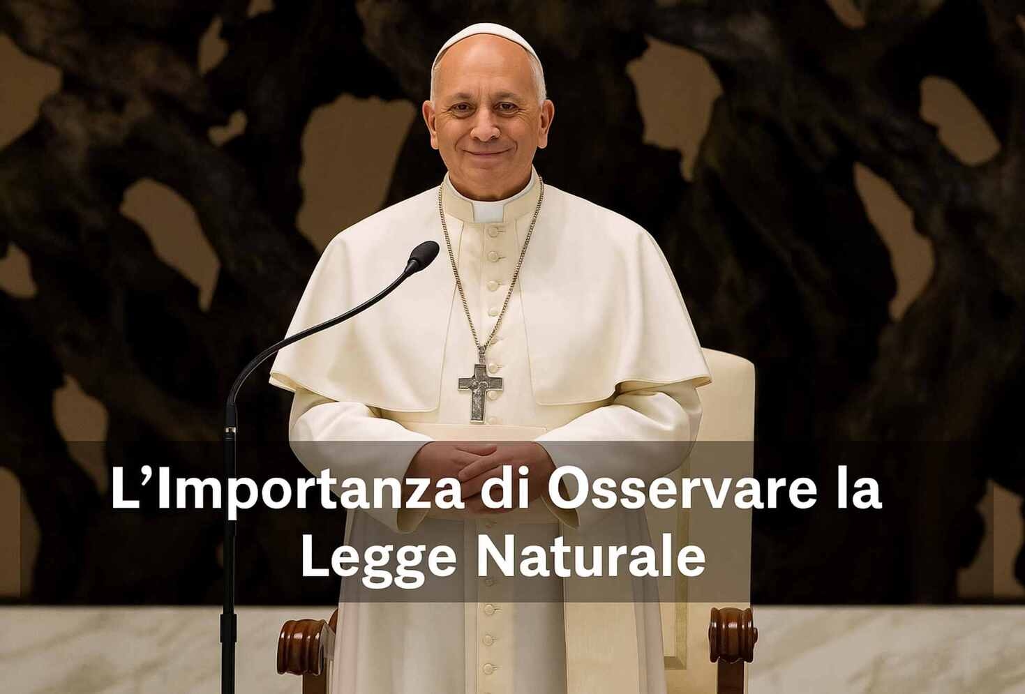 Papa Leão XIV: A importância de observar a lei natural