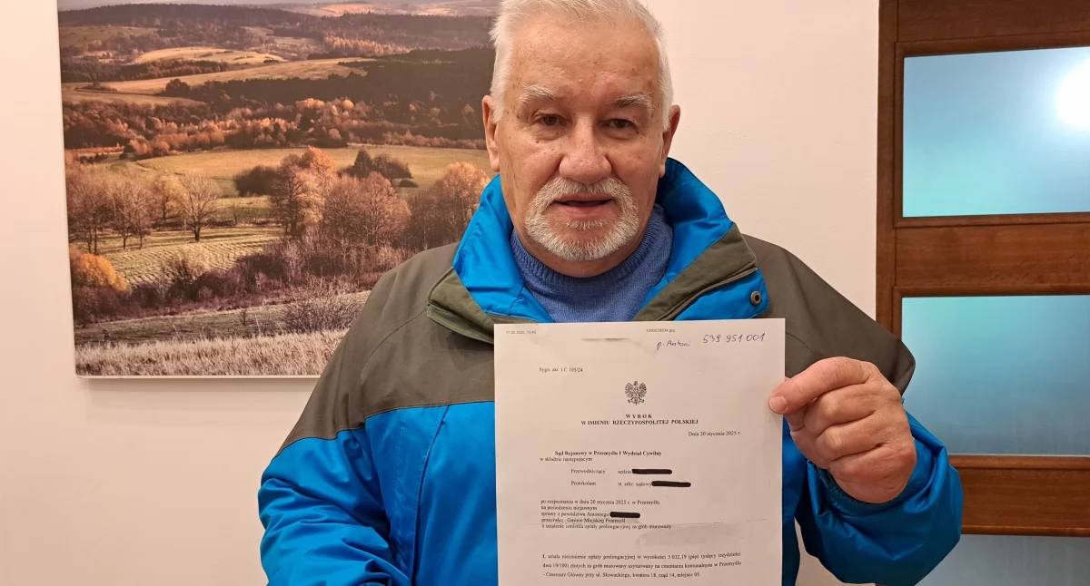 Un residente de Przemyśl ganó contra la ciudad en los tribunales. El caso terminó con una tumba familiar.