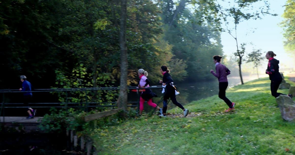 Eschau. Idź lub biegnij przez zarośla do Esch'rose
