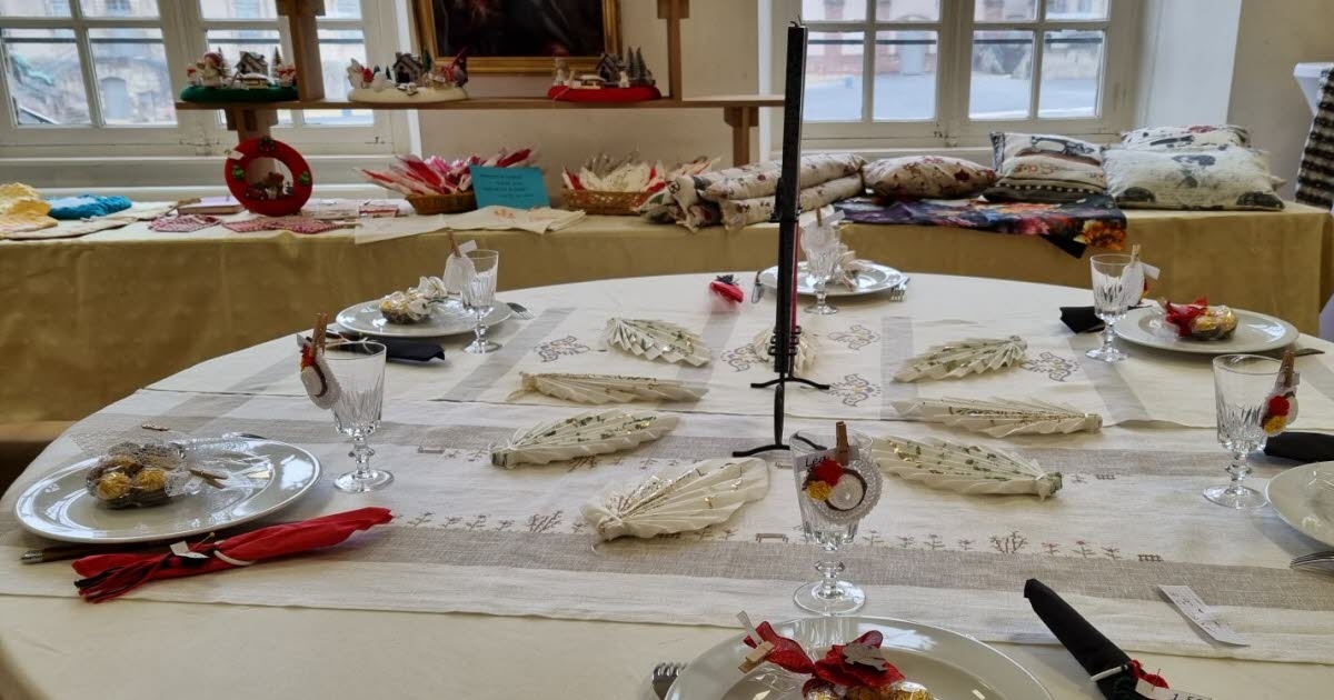 Lunéville. 16. Ausgabe des Weihnachtsmarktes „Le Panier des Fées“ (Der Feenkorb) im Schloss