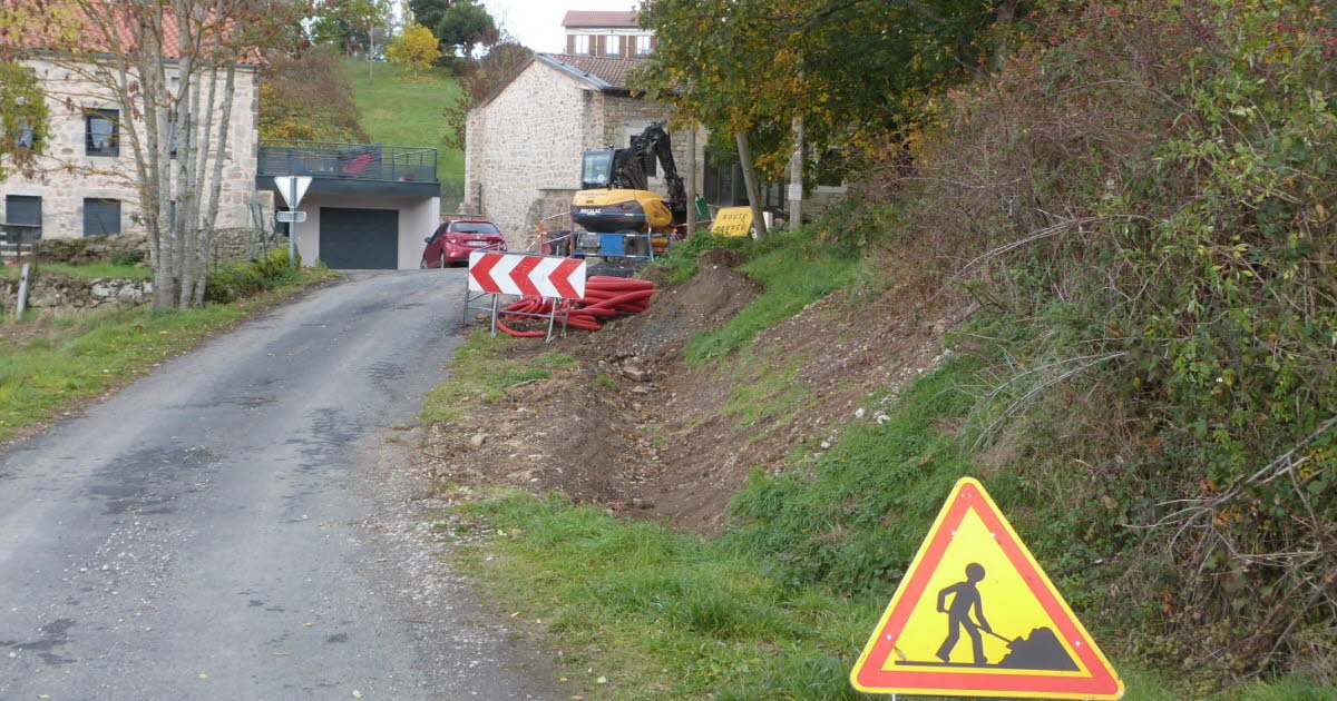 Grazac. Work to bury the networks continues in Nohlac.