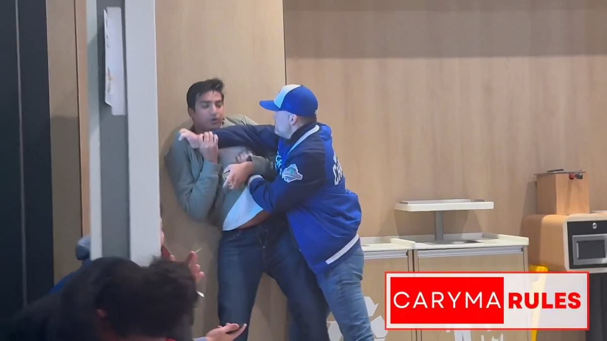 Ein Fan der Blue Jays griff nach der Niederlage in der World Series grundlos einen Fremden in einem McDonald's brutal an.