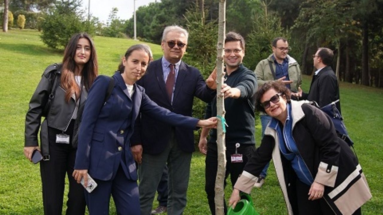 Gli studenti dell'Università Kent di Istanbul hanno piantato alberelli