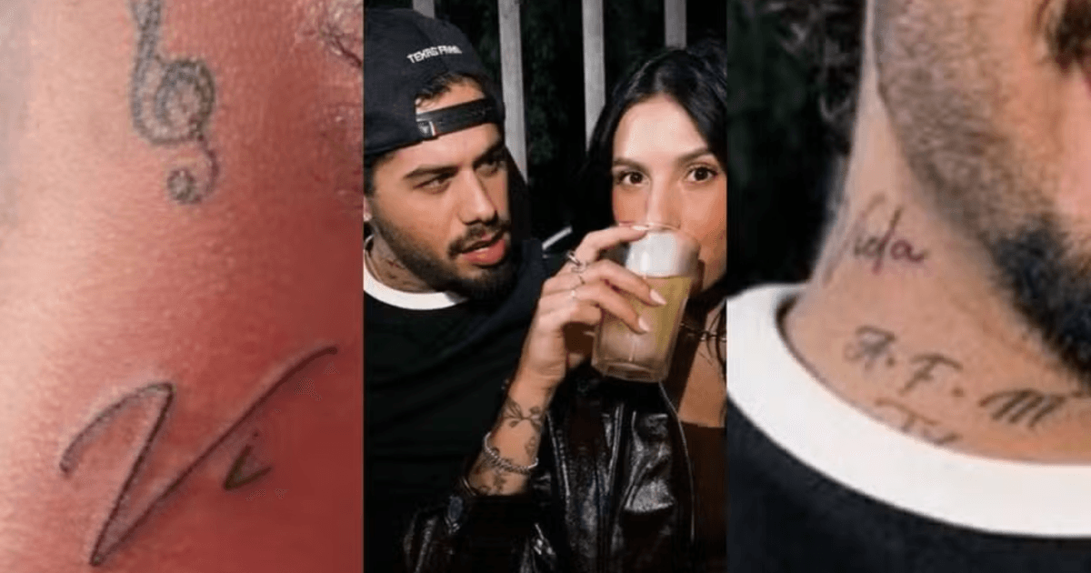 Зе Фелипе меняет татуировку, которую он сделал в честь Вирджинии Фонсеки.