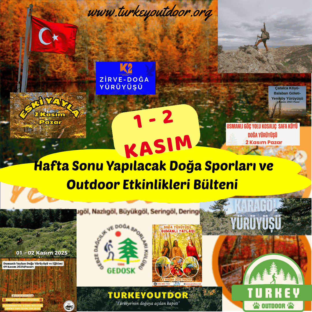 Bulletin des activités sportives et de plein air prévues pour le week-end du 1er et 2 novembre