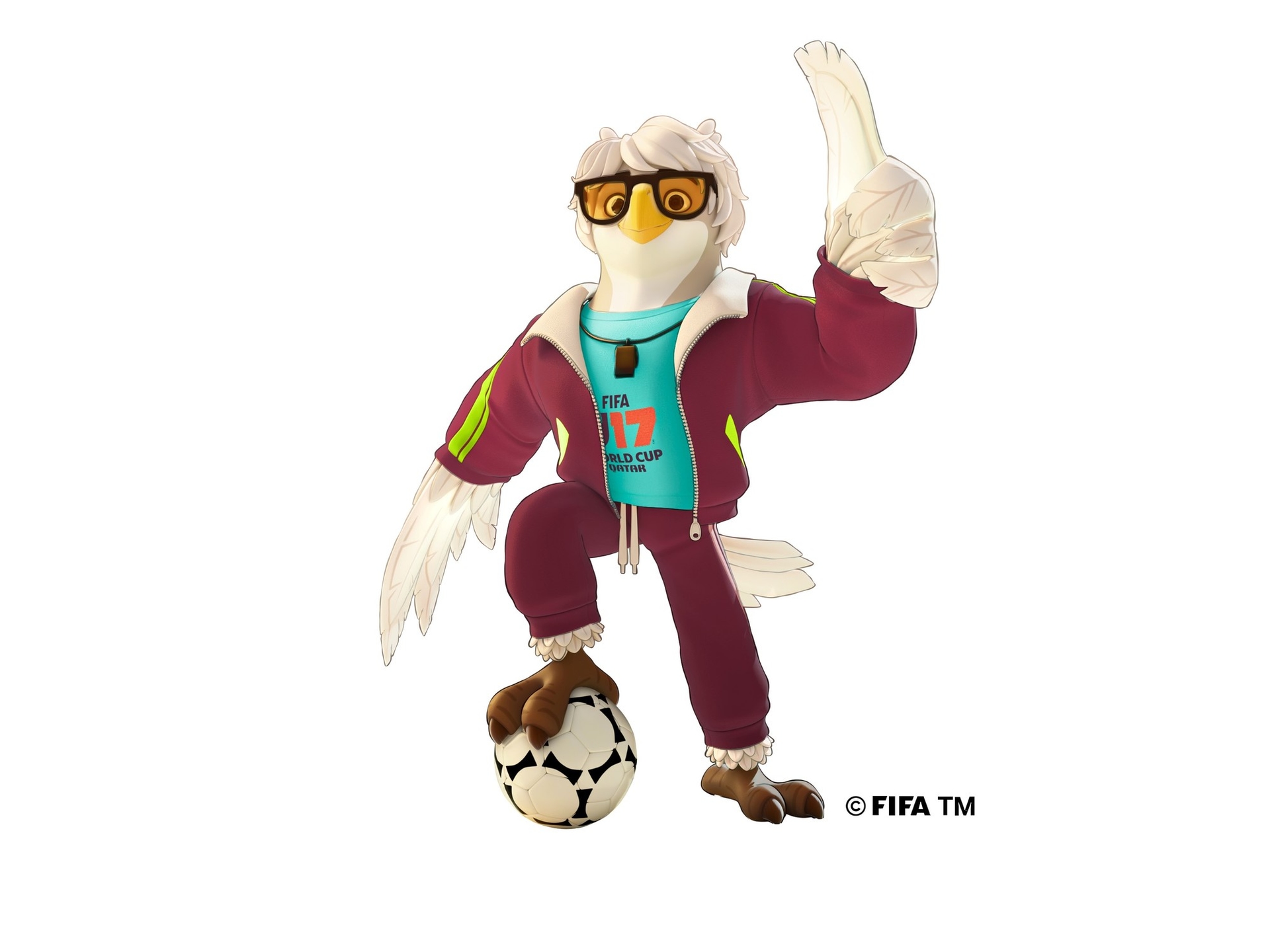 El búho de Bora: Qatar presentó la mascota del Mundial Sub 17 con un guiño al histórico Milutinovic