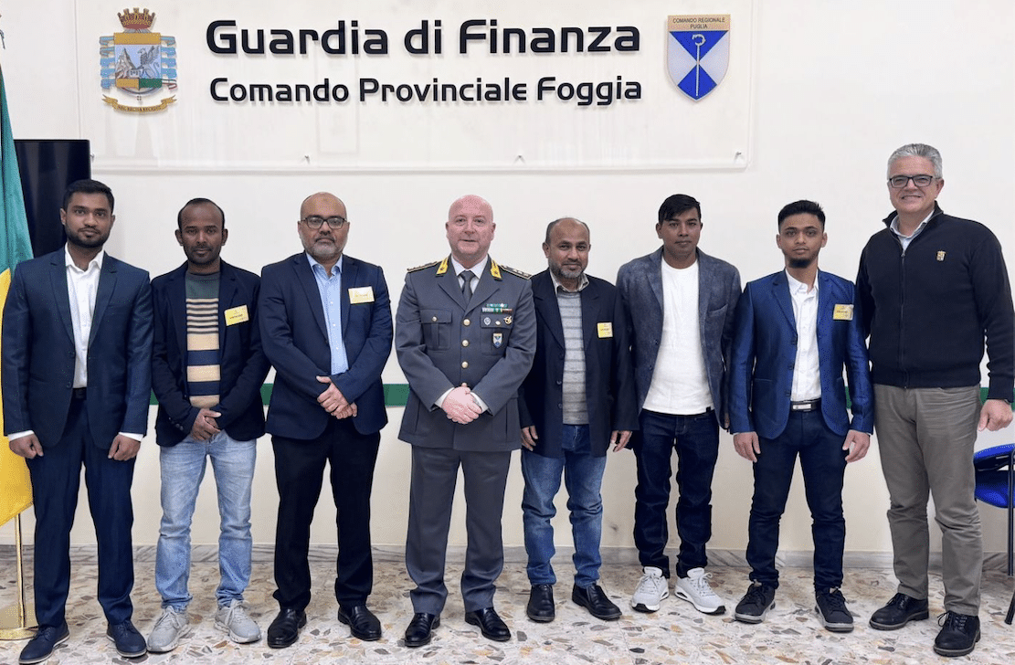 Legaliteit en integratie: het Islamitisch Centrum van Foggia steunt de Guardia di Finanza.