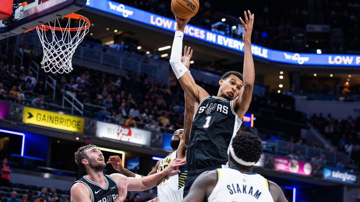 NBA: Filmy z nowego, spektakularnego występu Victora Wembanyamy w barwach Spurs