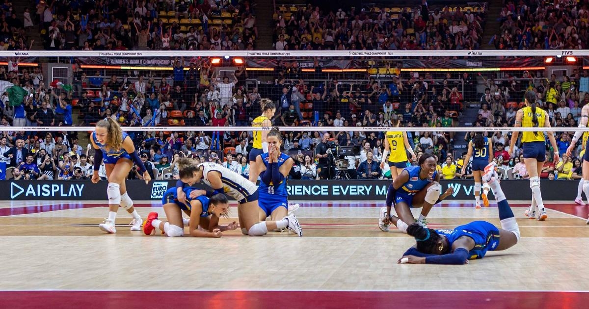 Italy is one victory away from making history at the Women's Volleyball World Championships: Turkey advances to the final.
