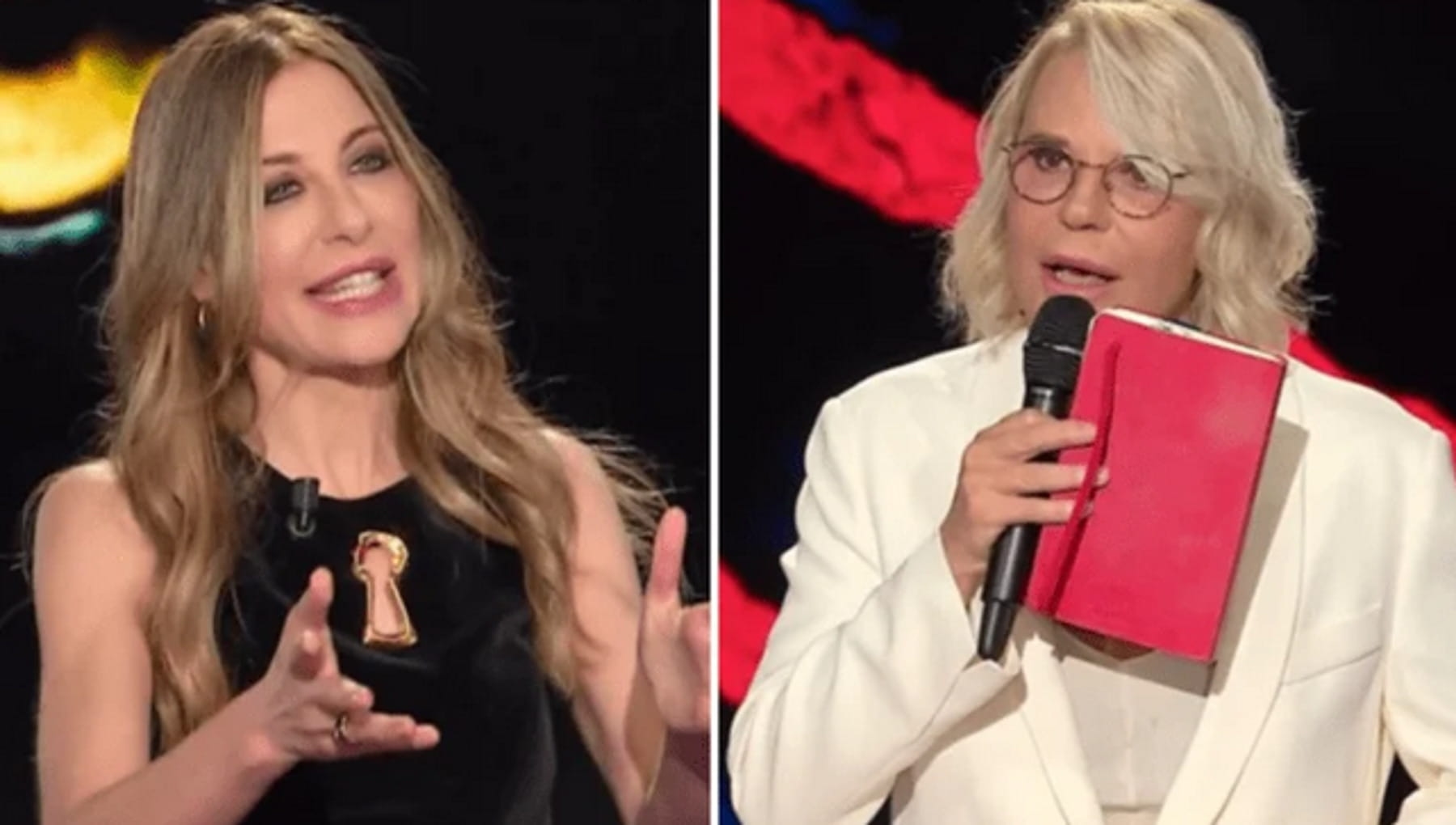 Francesca Fagnani recomienda un suplemento a De Filippi, que toma estatinas. Y esto genera polémica.